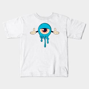 Graffiti Monster Eye Kids T-Shirt